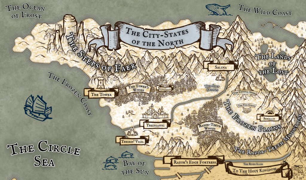 map of northern Elessia